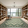 thumbnail image 2 of ODIKA Cream Ombre Muted Geometric Repeating Symmetrical Decorative Foldable Easy Care for Master Suite, California King, Under Bed, 2 of 7