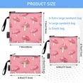 thumbnail image 3 of Dailycode Reusable Ziploc Bags Leakproof Sandwich Snack Freezer Bags Mushroom 3 pack, 3 of 7