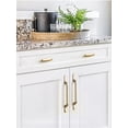 thumbnail image 2 of Goo-Ki 6 Pack Champagne Bronze Cabinet Handle Drawer Pulls - 7.6"(192mm) Solid Zinc Alloy Modern Bar Handles Pull Kitchen Hardware for Dresser Cupboard Bathroom Wardrobe, 2 of 5