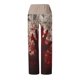 thumbnail image 4 of Puntoco Pantalones Rectos Con Tiras Y Estampado Informal De Halloween Para Mujer Caqui Xxl, 4 of 6