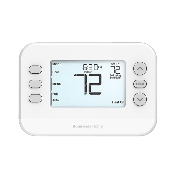 Honeywell TH2320U4006 24V FOCUSPRO P200 Multi Stage Programmable / Non Programmable Hardwire Or Battery Powered Digital Thermostat With Backlight 3H/2C Heat Pump Or 2H/2C Conventional 32-90F