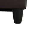 thumbnail image 2 of Leather Storage Ottoman, Folding Foot Stool with Storage Button Tufted Ottoman Bench for Living Room,Brown, 2 of 6