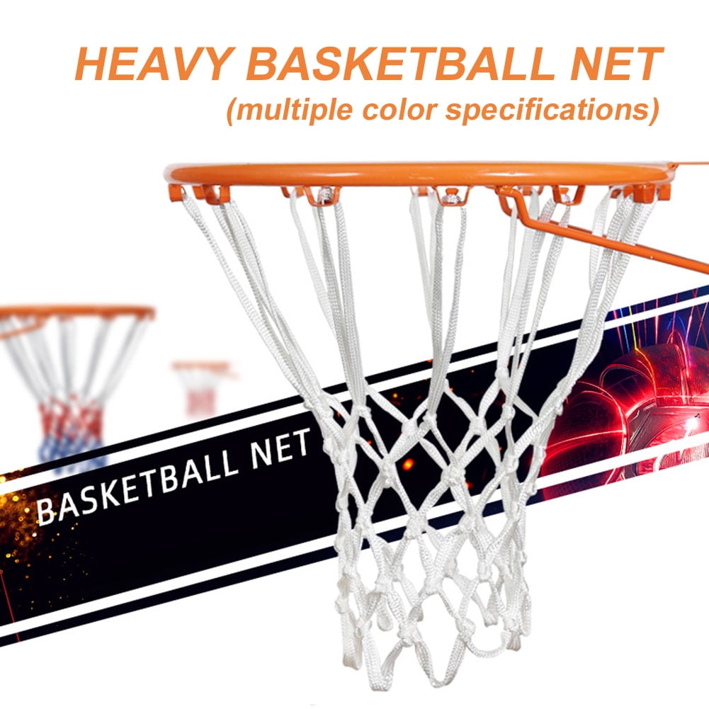 Aestm 2pcs Professional Basketball Net Replacement Net Basketball Net for Basketball Hoop Basketball Basket 3 Colour Net for Basketball Hoop Outdoor 