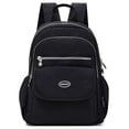 thumbnail image 2 of BadPiggies Nylon Backpack for Women & Men, Waterproof Small Daypack Purse Multi-Pockets Versatile Travel Bag - Black, 2 of 10