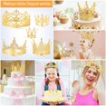 thumbnail image 3 of Billbotk - 53 accesorios de ramo de flores, 5 coronas doradas y 48 decoraciones de mariposa dorada para ramos de flores, decoraci&oacute;n de pastel para fiesta de cumplea&ntilde;os, boda, bab, 3 of 7