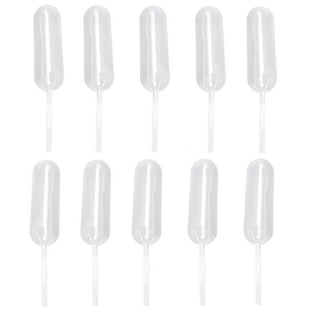50Pcs Pajita Desechable Pastel Helado Inyección Pipeta