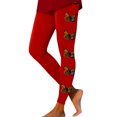 thumbnail image 1 of PEASKJP Women's Ultra Soft Leggings Capri, Full Length, with Pockets, Ribbed, Tummy Control & Joggers, Red L, 1 of 5