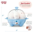 thumbnail image 2 of Rise By Dash Egg Cooker: 7 Egg Capacity Electric Egg Cooker for Hard Boiled Eggs, Soft Boiled Eggs, Poached Eggs with Auto Shut Off Feature - Blue, 2 of 5