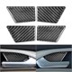 thumbnail image 1 of 4x cubierta de panel de manija de puerta embellecedora para Ford Mondeo 2013-19 fibra de carbono negro, 1 of 4