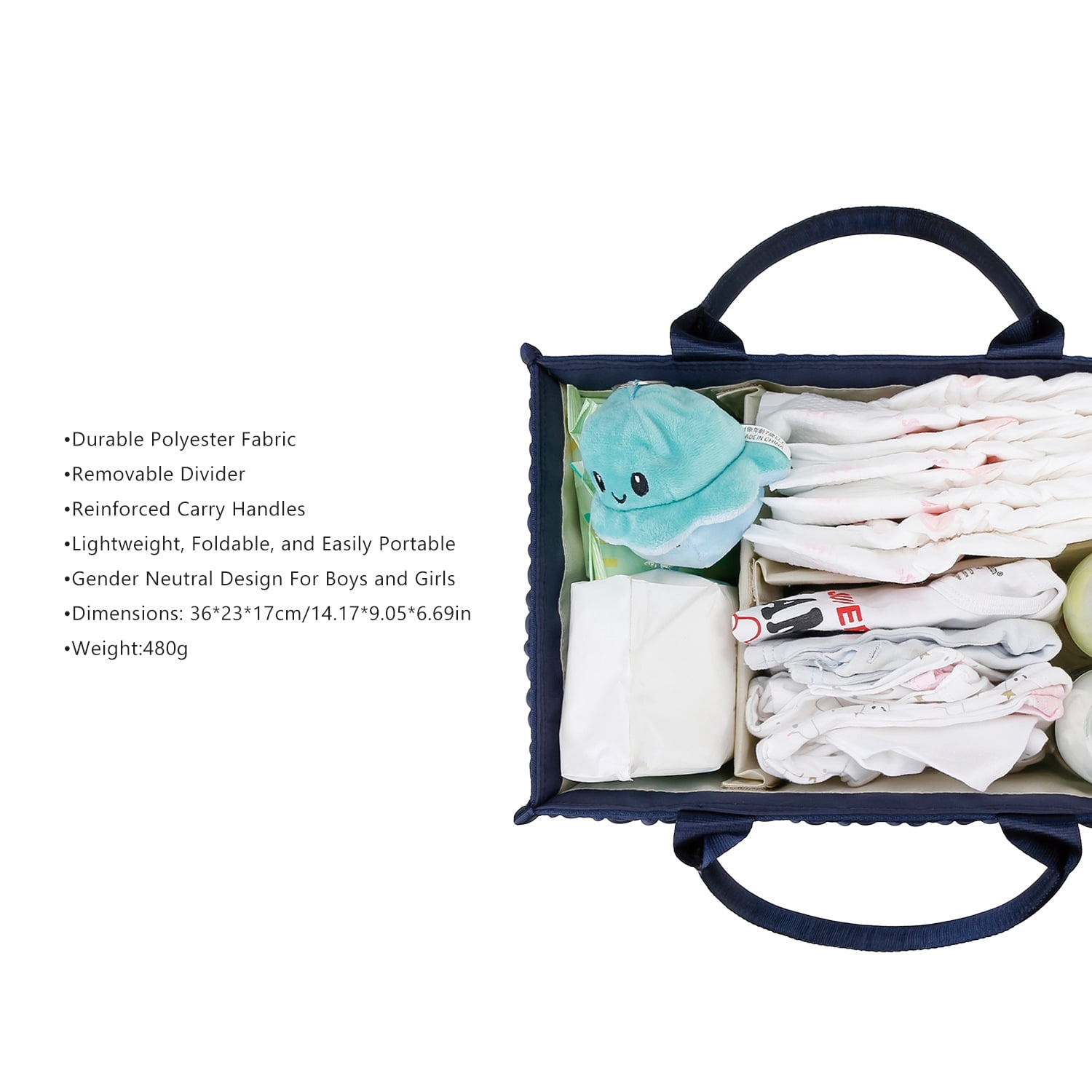 SPEKSEE Portable Diaper Storage Basket: Large Capacity, Water-Resistant, and Organized for Mom Essentials
