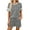 Gray, variant on Shine Up Casual Outfit Sets for Women 2 Piece Loungewear Summer Tshirt Shorts Sets Stripe Tracksuits