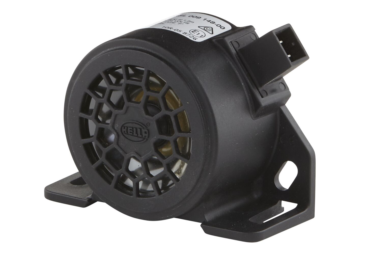 HELLA 009148001 Back-Up Alarm BM20 – 90dB Loud Tone, ECE Certified, AMP Plug, Bolted Mount