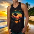 thumbnail image 2 of Caqnni Mens Tank Tops Big and Tall, Men's Tank Tops Gym Sports Sleeveless Shirts for Running Workout Muscle Tee(Red,L), 2 of 4