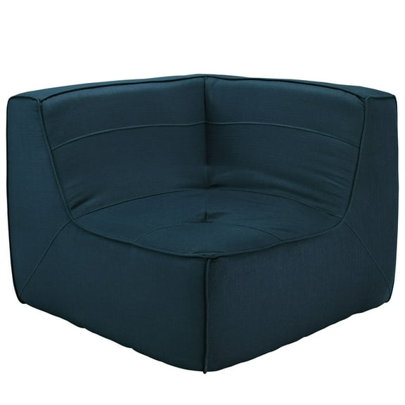 Modern Contemporary Living Room Upholstered Corner Sofa Navy