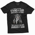thumbnail image 3 of Men'S God Jesus T-Shirt Stand By God Tee Shirt |Jesus Christmas Tee-Shirt (4X-Large Navy Blue), 3 of 5