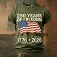 thumbnail image 4 of 250Th Anniversary USA Shirt Boys Kids Patriotic Graphic T Shirt Fourth of July Print Tee Youth Casual Top Children Army Green, 4 of 5