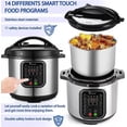 thumbnail image 5 of 8qt stainless steel Pressure Cooker | 24-hour Presetting electric rice cooker, 14 in 1 slow cooker with temperature control LED Multifunction Steamer, Food Warmer nonstick pot, 5 of 5