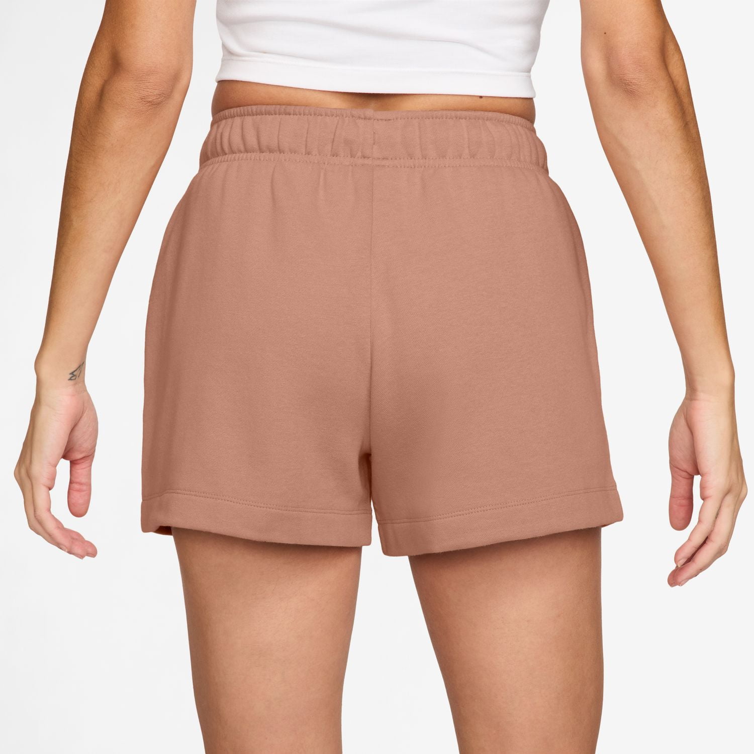 tan nike shorts womens