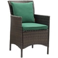 thumbnail image 2 of Modway Conduit Outdoor Patio Wicker Rattan Dining Armchair Set of 4, Multiple Colors, 2 of 2