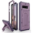 thumbnail image 1 of ArmadilloTek Vanguard Case Compatible with Samsung Galaxy S10+ Plus Military Grade Full-Body Rugged with Built-in Kickstand [Screenless Version] - Purple, 1 of 5