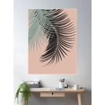 thumbnail image 2 of Palm Leaves Black Soft Green Pale Terracotta Vibes #1 #Tropical #Decor #Art Poster Wall Art, Modern Wall Decor For Living Room Bedroom, 24x36 UNFRAMED, 2 of 3