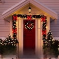 thumbnail image 2 of 12 Piezas de Lazos de Arpillera Navideños con Piñas, Agujas de Pino, Lazos de Cinta A Cuadros Navideños, Lazos para Decoración de Árboles de Navidad, 2 of 7