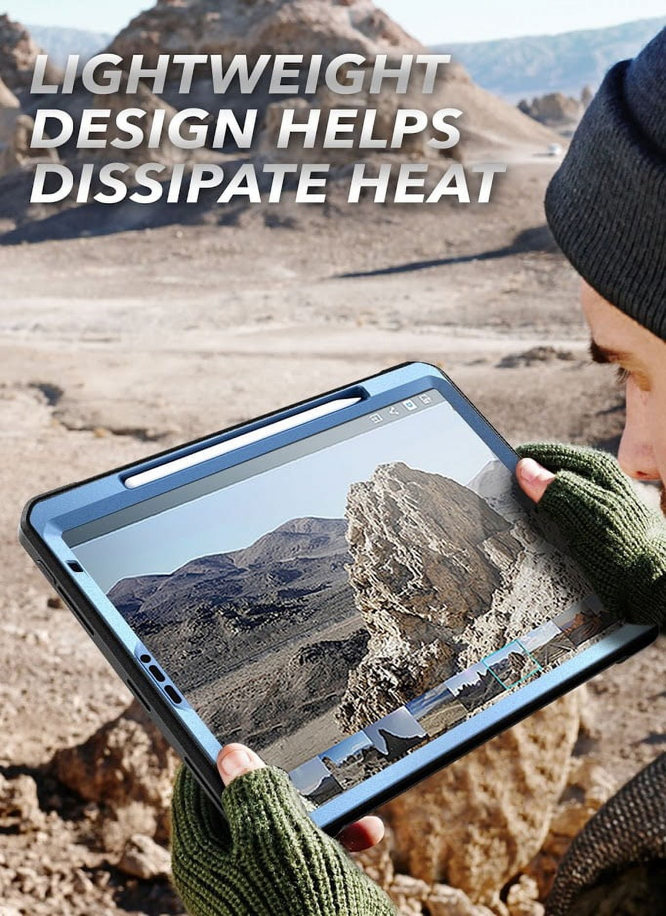 SUPCASE UB Pro Series Case for iPad Pro 11 2020, Support Apple Pencil Charging with Built-in Screen Protector Full-Body Rugged Kickstand Protective Case for iPad Pro 11 inch 2020 Release (Tilt)