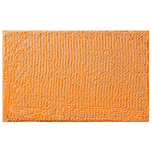 piaybook Doormat Orange Bathroom Carpet Absorbent Soft and Comfortable Furry Durable Thickened MachIne Washable Reusable Non Slip Low-Profile Entrance Rug for Bathroom Kitchen Indoor and Outdoor
