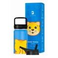 thumbnail image 1 of Botella de Agua para Niños 355ml Gatito | Con Asa, 2 Tapas, 2 Popotes y Cepillo | Libre de BPA | B Life, 1 of 6
