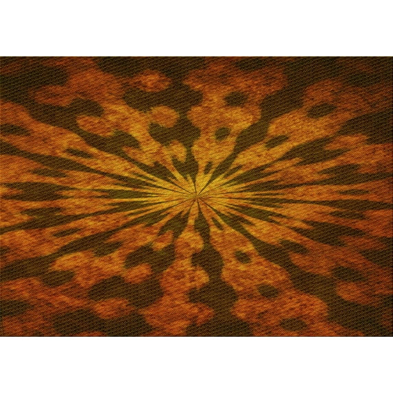 Ahgly Company Indoor Rectangle Patterned Mahogany Brown Area Rugs, 2' x 5'