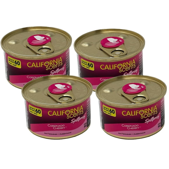 Ambientador California Scents, paquete de 4 unidades, aroma a cereza coronada