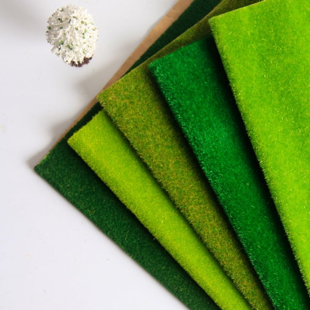 Alfombra decorativa de césped artificial, decoración de césped en miniatura para jardín, 100 x 40 cm