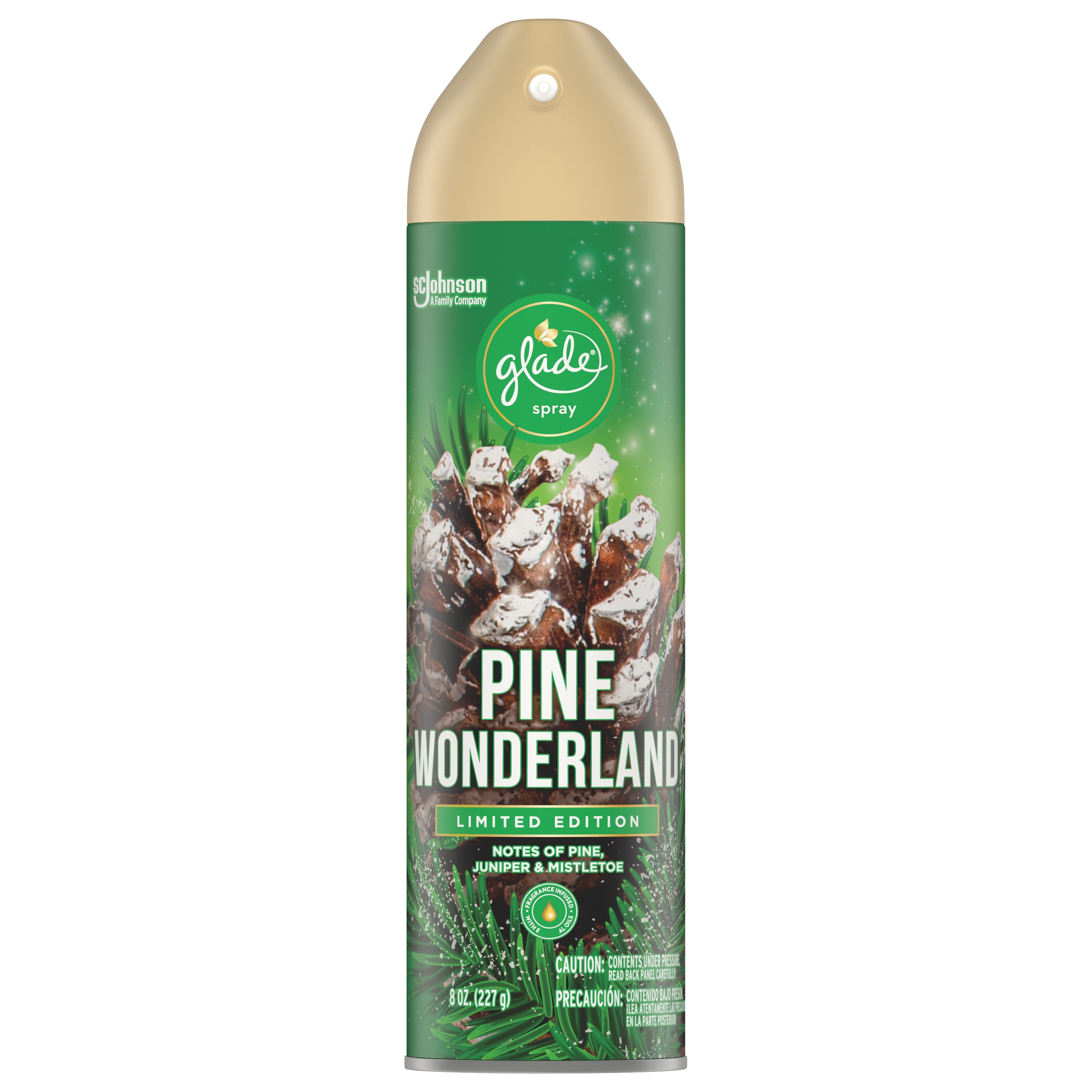 Glade Room Spray 1 CT, Pine Wonderland, 8 OZ. Total, Air Freshener