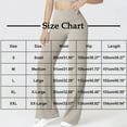 thumbnail image 3 of Caywon Women's Solid Color Pocket Butt Lifting Yoga Pants Athletic Wide Leg Pants Features Butt Lifting Design Sports Running Yoga Athletic Pants, 3 of 7