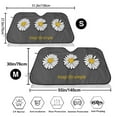 thumbnail image 3 of Fotbe Keep Life Simple Daisy Flower Car Windshield Sunshade | Sun Visor Protector Front Window Shade, Keeps Out UV Rays, Keeps Your Vehicle Cool-Small, 3 of 7