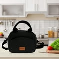thumbnail image 3 of Unique Bargains 1 Pc Durable Semi-circular Lunch Bag Black, 3 of 5