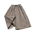 thumbnail image 3 of Zanarzt Girls Pants Toddler Kids Summer Cotton Linen Pants Boys Girls Casual Plaid Long Pant Beach Pants 18-24 Months,Black, 3 of 8