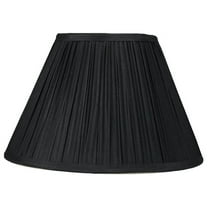Urbanest Mushroom Pleated Lamp Shade, 7x14x8.5", Black