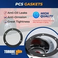 thumbnail image 3 of Torque 3595995 Hub Cap Window Cover Kit for 3434009 Hub Caps 5 Set 359-5995 Hubcap Oil Window with Plugs Gaskets and Bolts Replace for Stemco 343-4009 Semi Truck Trailer Hub Caps, 3 of 3