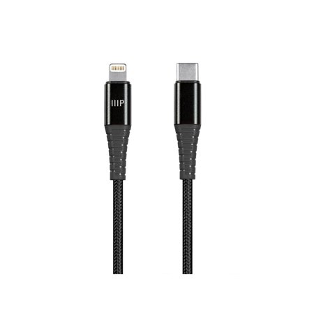 UPC: 0889028125434 | Monoprice AtlasFlex Series Durable MFi Certified Lightning to USB Type-C Rapid Charge & Sync Kevlar-Reinforced Nyl