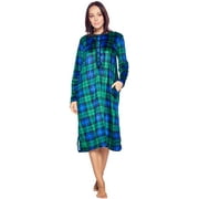 Ashford  Brooks Womens Micro Fleece Long Sleeve Nightgown