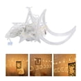 thumbnail image 3 of Cortina de luces LED decorativas para ventana de Ramadán, Eid, fiestas navideñas, 8 modos, para patio, jardín y hogar. Blanco cálido, 3 of 9