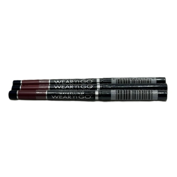 3 Pack Maybelline Wear N Go Lip Liner Silvered Plum *Sealed*