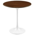 thumbnail image 2 of Modway Lippa 20" Round Wood Grain Side Table in White Walnut, 2 of 7
