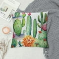 thumbnail image 2 of HENGT  Cactus Throw Pillow Covers  Set of  Soft Boho Succulent Cushion Covers Pillow Cases for Couch Sofa Bedroom Car Botanical Green Plants Decorative Throw Pillowcases, 2 of 5