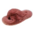 thumbnail image 1 of Zapatillas Calientes Zapatillas de felpa acogedoras con punta abierta para mujer, espuma viscoelástica, suministros para el hogar (rosa 37), 1 of 8