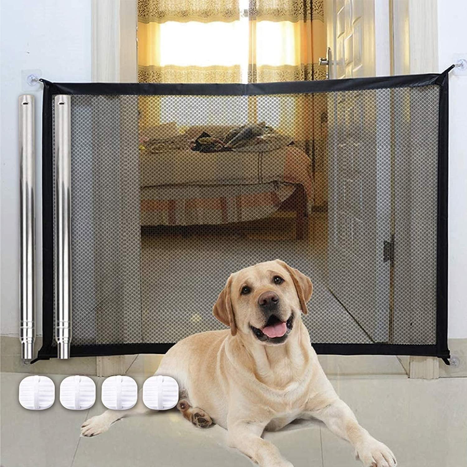 Jiarry Dog Gates Dog Gates Foldable Dog Gates Dog Cat Gates Dog Gates Magic Gate Foldable Dog Gates