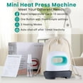 thumbnail image 6 of LER WAY Mini Heat Press Iron Machine Heating Transfer Printing Presses for T-Shirts, Shoes, Hats, and Crafts, 6 of 11