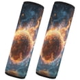 thumbnail image 2 of Qxltty Burning Basketball Car Seat Strap Pads are Soft and Snug Fitting for All Cars Backpacks Pushchair 10×7.7in, 2 of 8