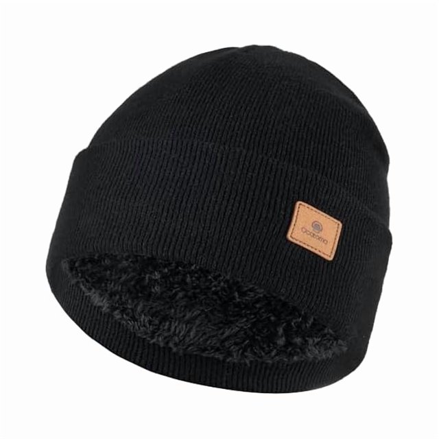 wonima44 Winter Beanie for Men Women Cuffed Thick Knit hat Fleece Lined Snow Ski Hats Stocking Cap Outdoor Unisex